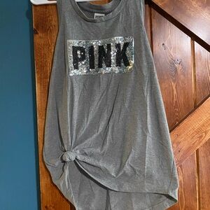 PINK Victoria's Secret Gray Top
